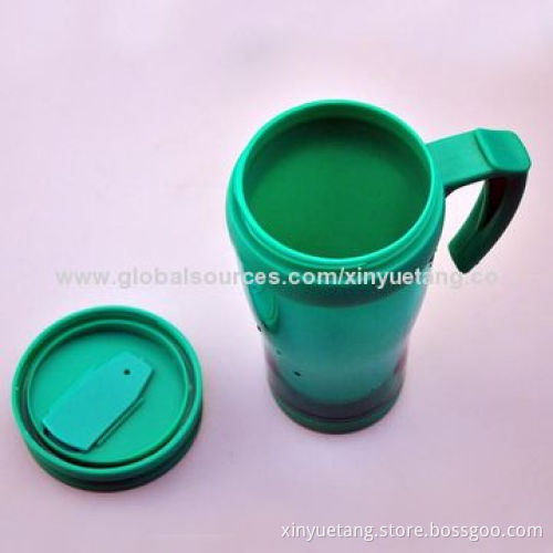 2014 New Design Promotional Lower Price PP High-quality 400mL Plastic Cup with SGS, FDA, LFGB Marks